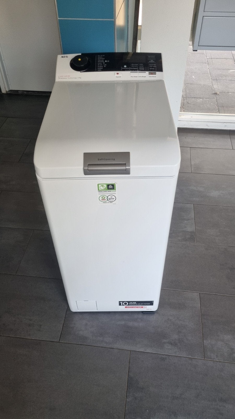 aeg wasmachine bovenlader 7 kg, Ophalen, Zo goed als nieuw, 60 tot 100 m³