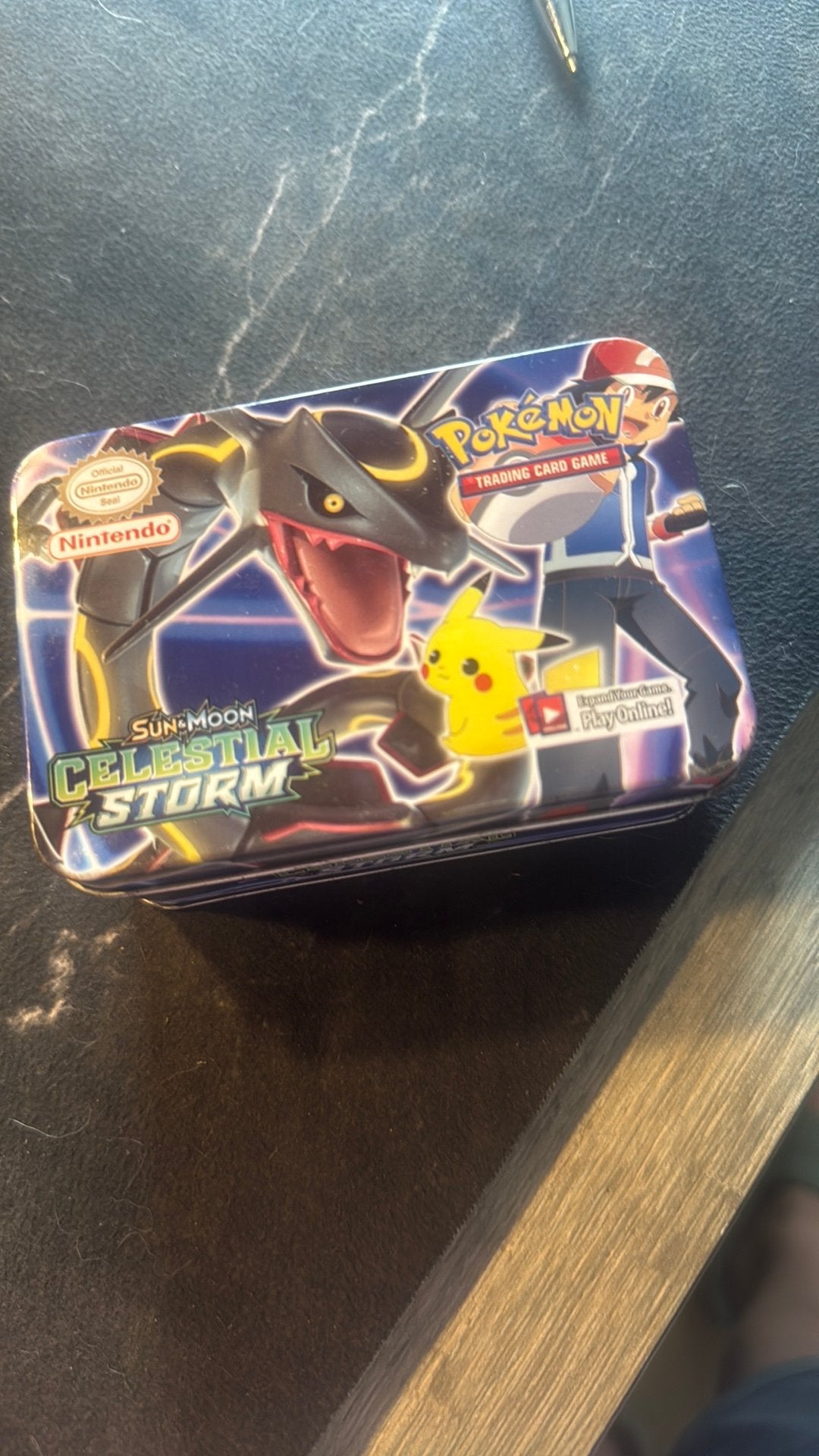 Storm emerald pokemon blik., Ophalen of Verzenden, Gebruikt