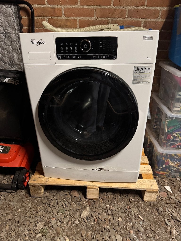 Whirlpool Wasmachine 8kg - Perfect voor elk huishouden, Witgoed en Apparatuur, Ophalen, Gebruikt, Voorlader, 85 tot 90 cm