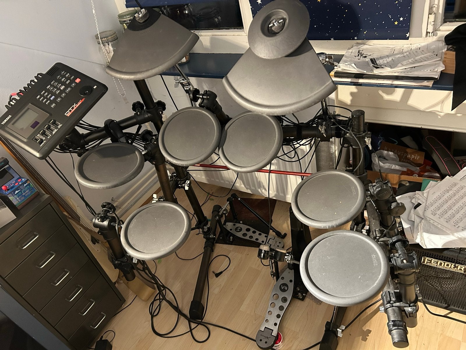 Yamaha DTX Elektronisch Drumstel - Compleet en Gebruikt, Ophalen, Gebruikt, Yamaha, Elektronisch