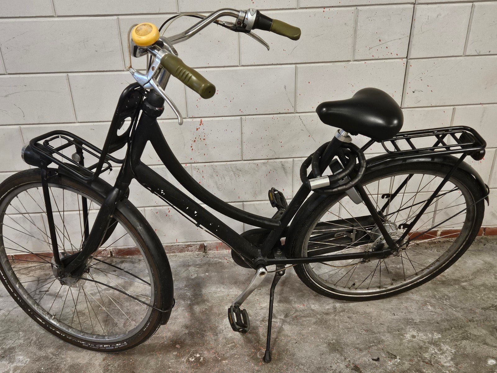 Zwarte transportfiets - Black bike, Terugtraprem, Gebruikt, 50 tot 53 cm, Ophalen