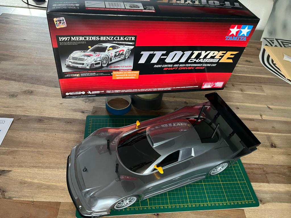 Tamiya TT-01 Type E Mercedes-Benz CLK-GTR RC Auto, Hobby en Vrije tijd, Elektro, Nieuw, Ophalen of Verzenden, Schaal 1:10