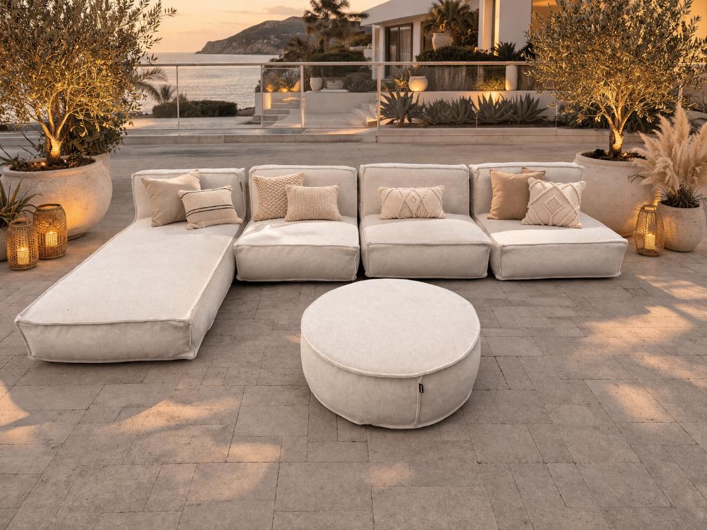 laatste kans luxe all weather lounge tuin demo sets korting, Ophalen, Overige materialen, Bank, 6 zitplaatsen