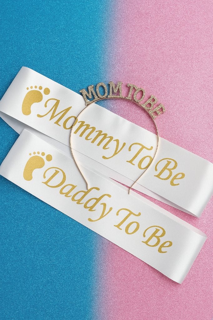 Te koop een genderreveal of babyshower pakket, Ophalen, Zo goed als nieuw, Versiering, Geboorte of Huwelijk