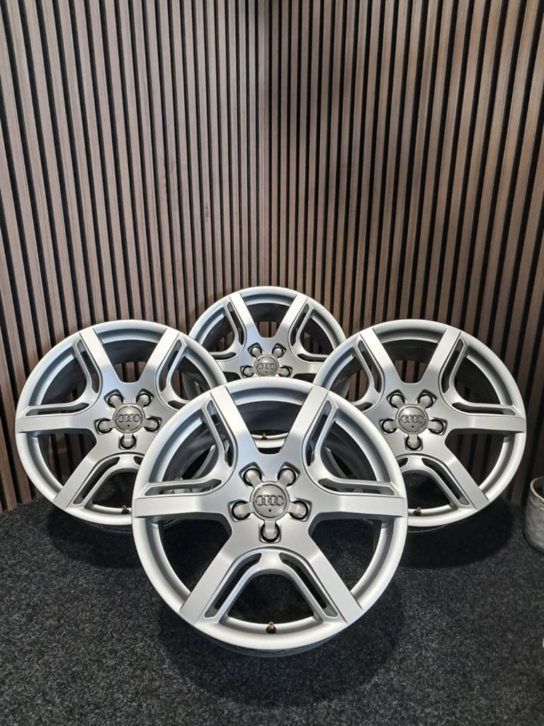Org. 18 inch Audi velgen. Ook VW Seat Skoda / Zie adv..., Ophalen, Gebruikt, Velg(en), Audi