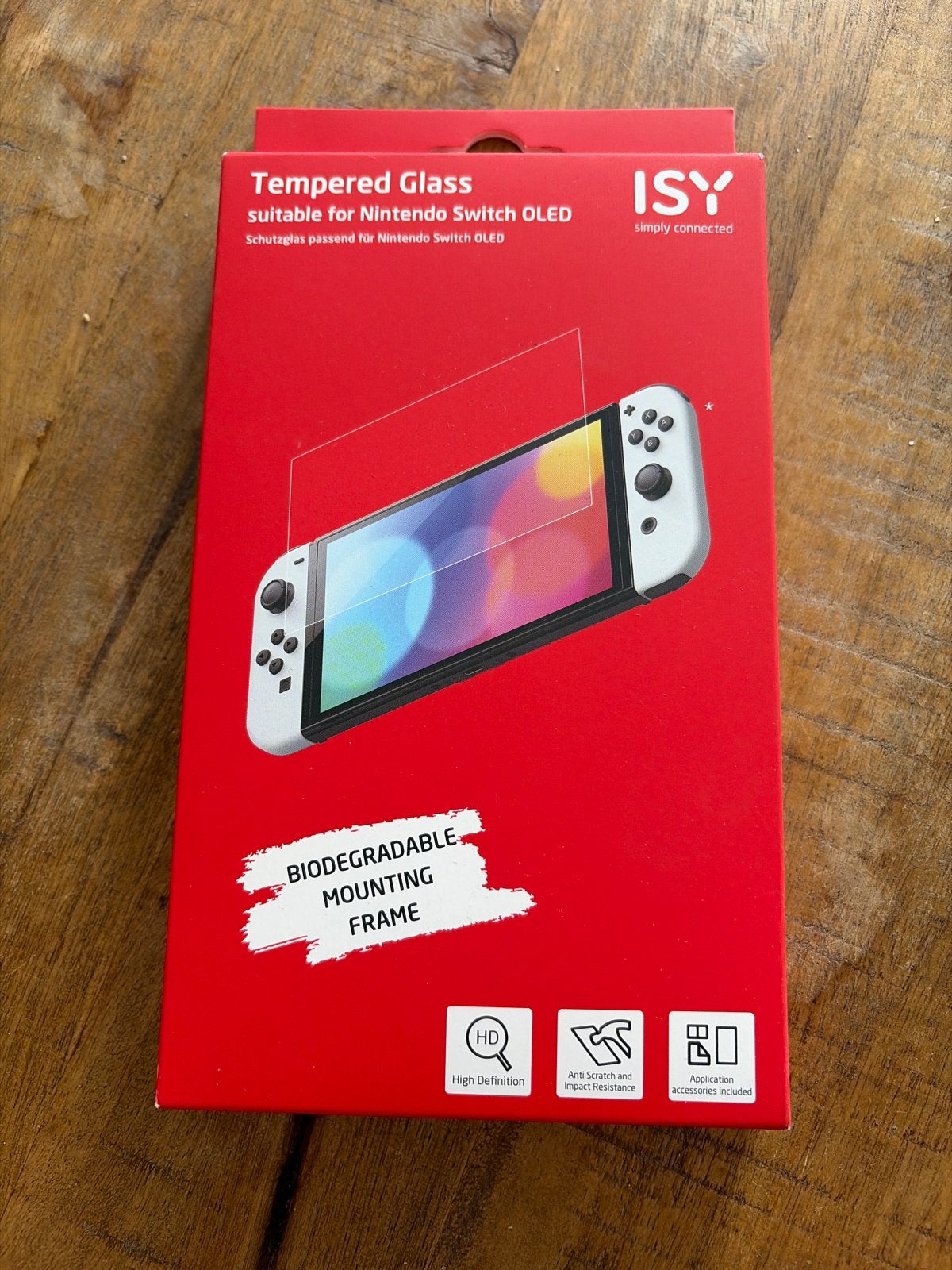 ISY Tempered Glass voor Nintendo Switch OLED, Ophalen of Verzenden, Nieuw, Switch OLED