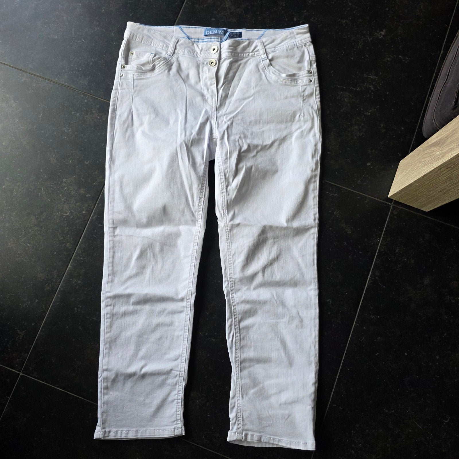 Witte Cecil spijkerbroek - Maat 31, Maat 38/40 (M), Wit, Ophalen of Verzenden, Zo goed als nieuw