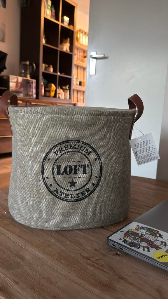 Laundry Mand 'Premium Loft Atelier', Overige materialen, Mand, Rond, Ophalen of Verzenden
