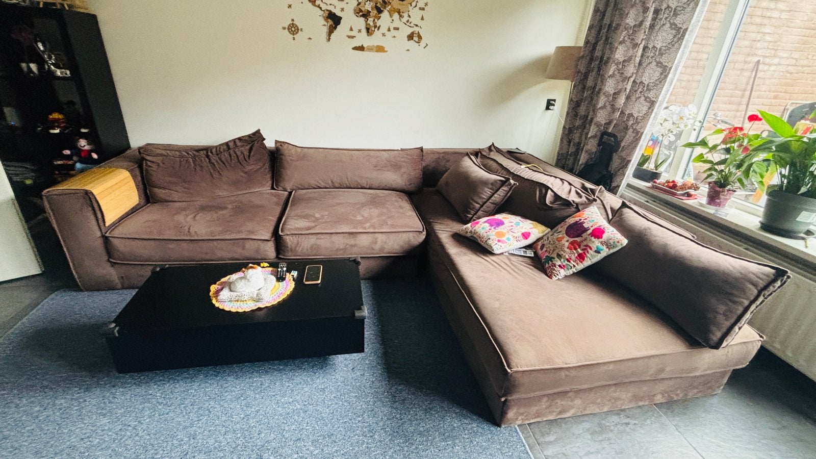 Comfortabele L-vormige bank van Seats & Sofa, Huis en Inrichting, Minder dan 75 cm, Hoekbank, Ophalen of Verzenden, Zo goed als nieuw