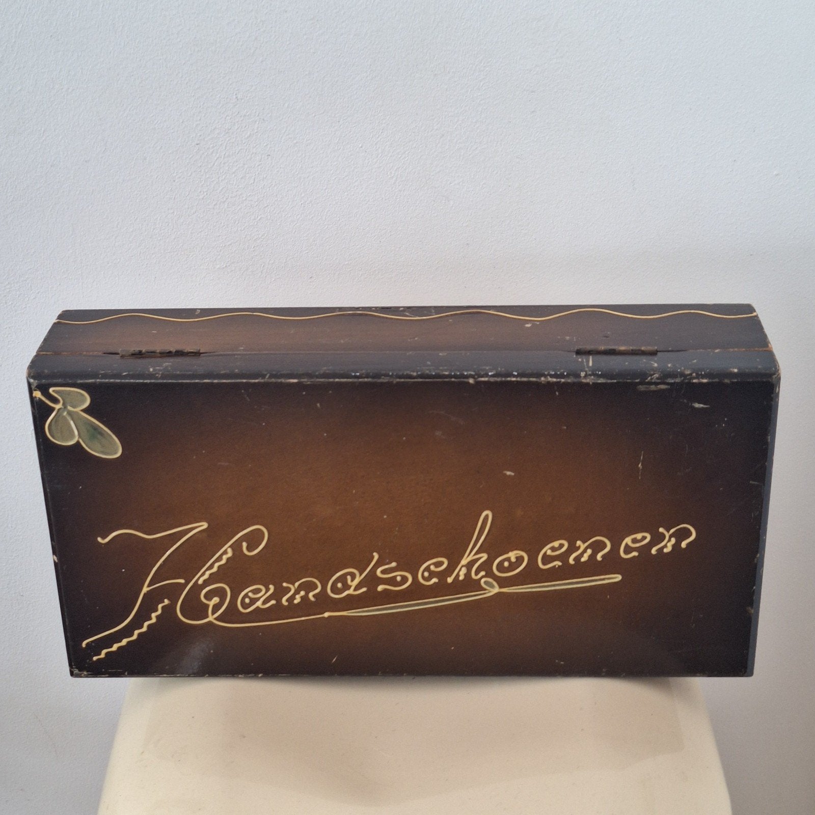 Vintage kistje handschoenen, Antiek en Kunst, Curiosa en Brocante, Ophalen of Verzenden