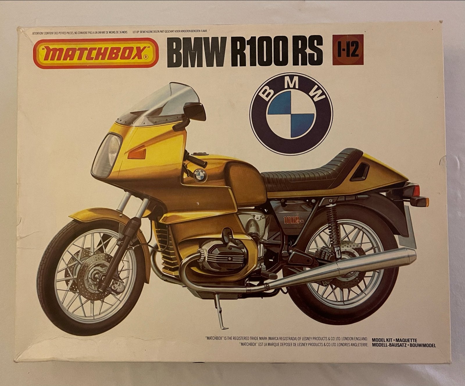 Matchbox BMW R100 RS 1:12 Modelbouwdoos, Ophalen of Verzenden, Zo goed als nieuw, Groter dan 1:32, Overige typen
