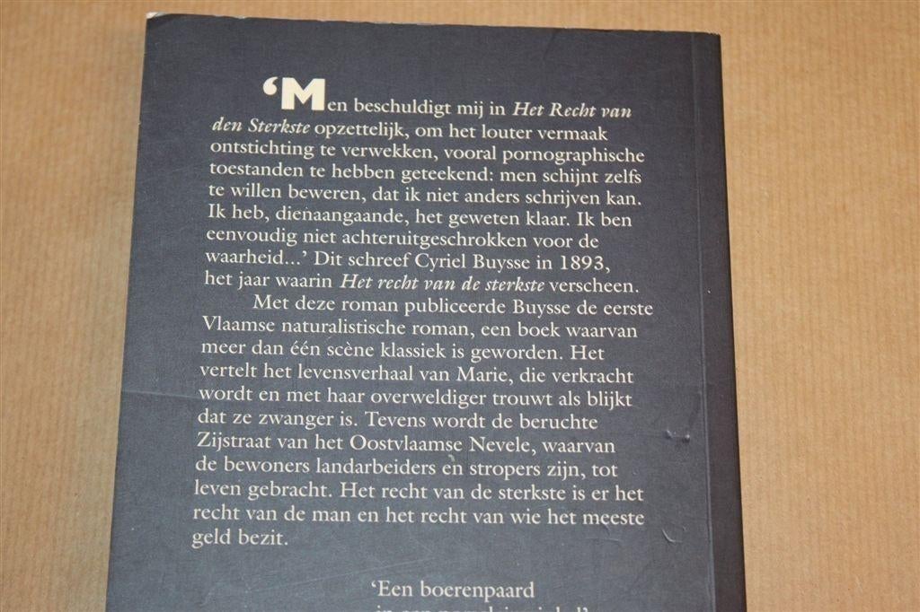 Het Recht van de Sterkste — Cyriel Buysse Vlaamse Klassieker, Ophalen of Verzenden, Gelezen