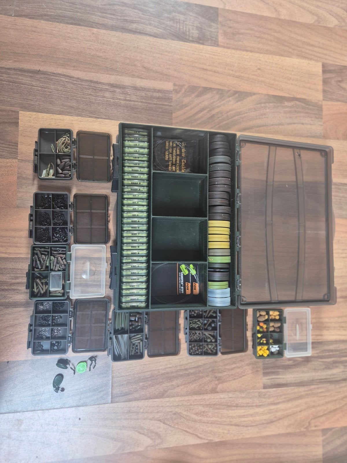 Fox double tacklebox ramvol met fox tackle, Ophalen of Verzenden, Overige typen