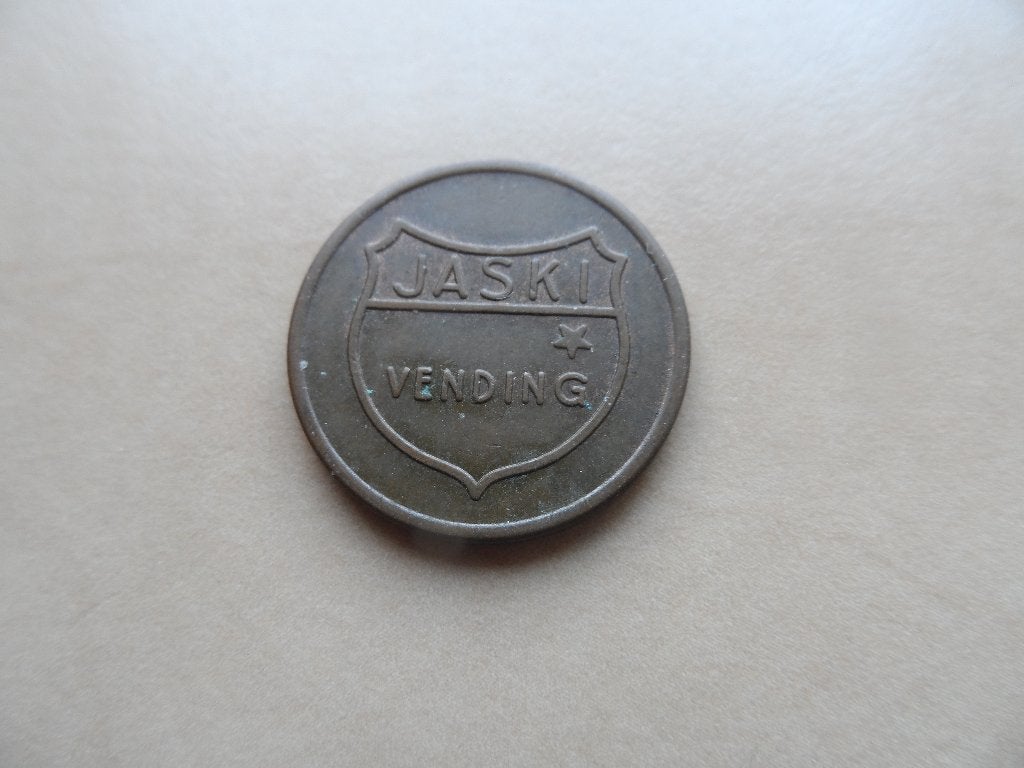 Koffie penning kantine munt JASKI, Ophalen of Verzenden, Overige materialen