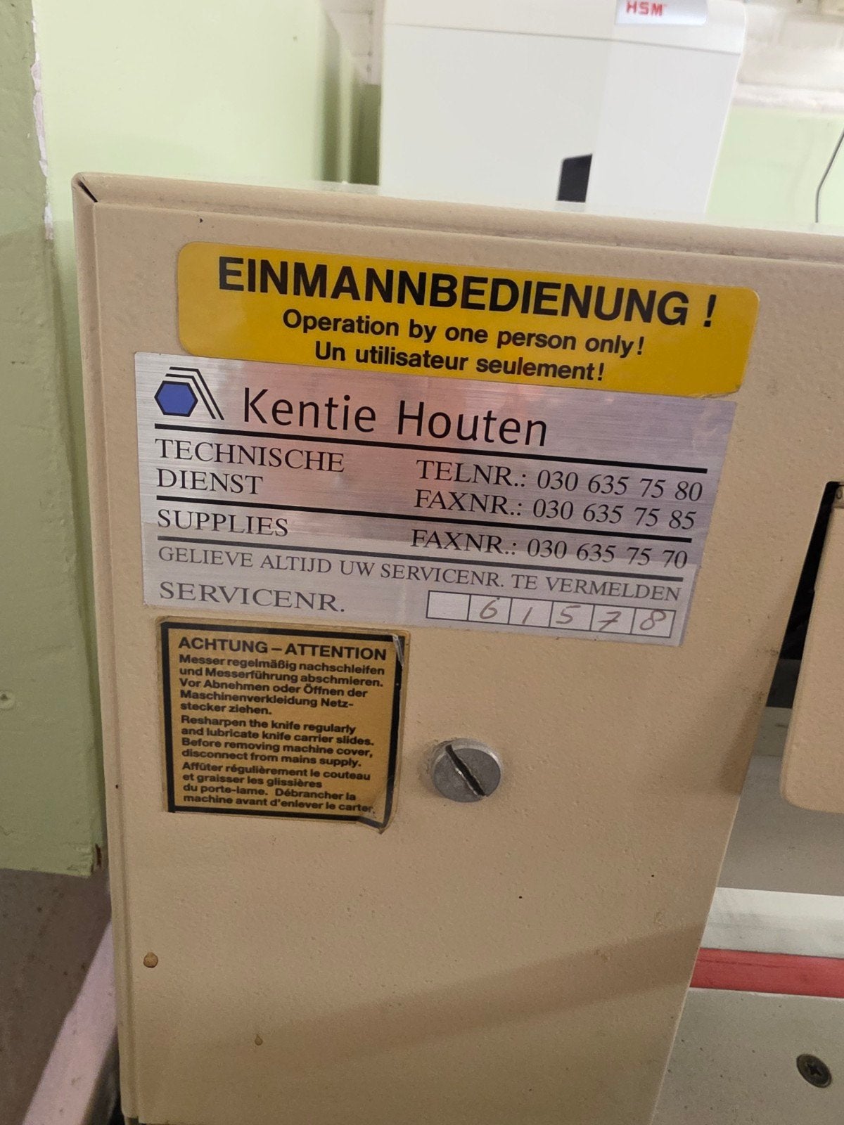 IDEAL papiersnijder met onderstel, Ophalen, Gebruikt, Overige typen