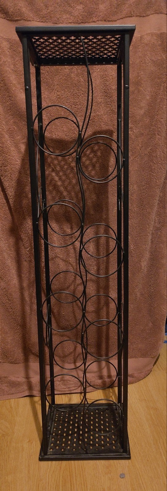 Compact stalen wijnrek - 100 cm hoog, 5 tot 15 flessen, Ophalen of Verzenden, Zo goed als nieuw, 75 – 100