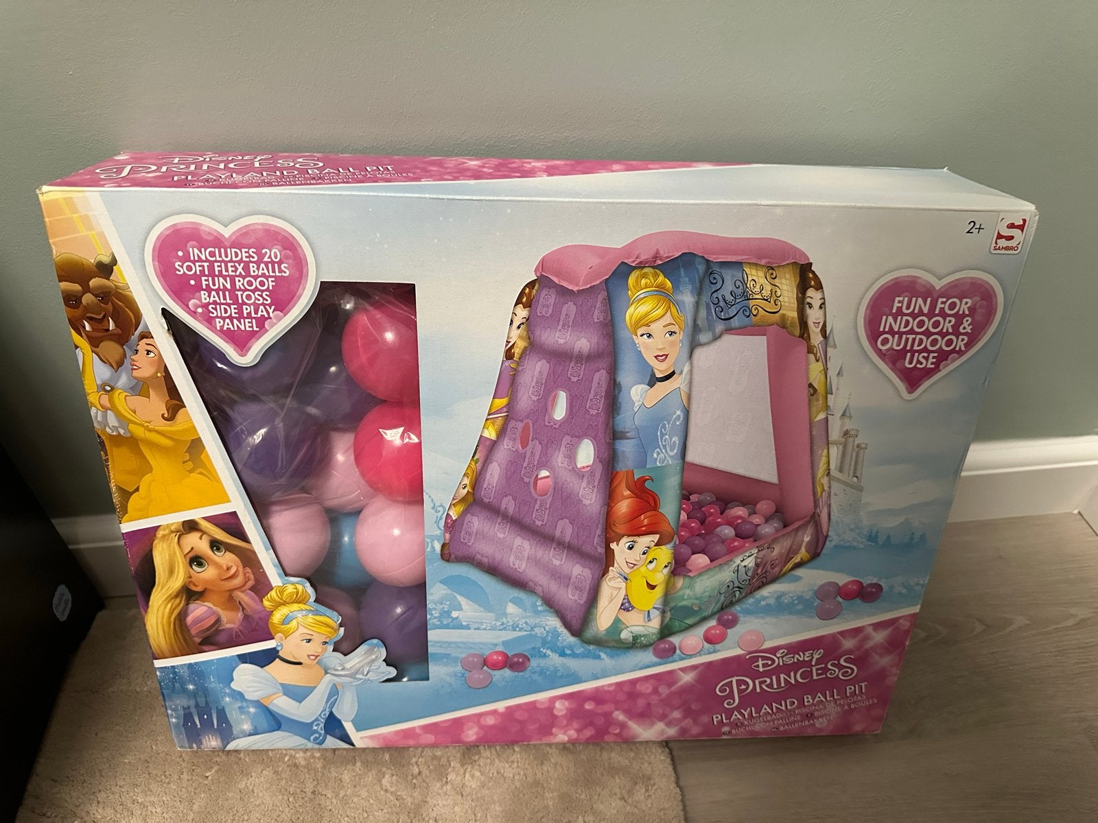 NIEUW Disney Princess Speelhuisje met Ballenbak en 20 Ballen, Ophalen of Verzenden, Nieuw, Meisje