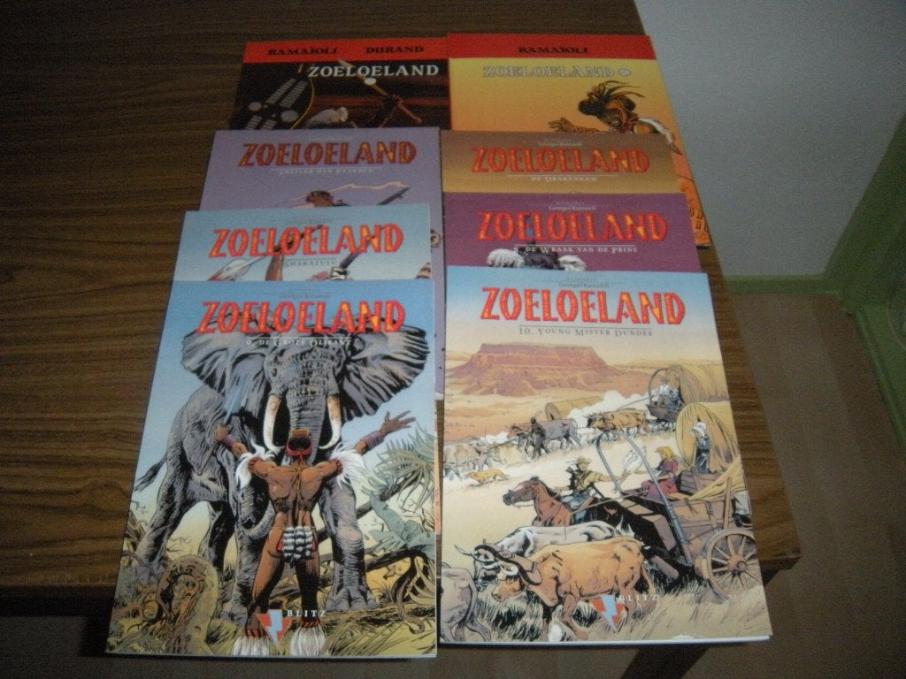 Zoeloeland 8 delen HC/SC, Meerdere stripboeken, Ophalen of Verzenden, Zo goed als nieuw