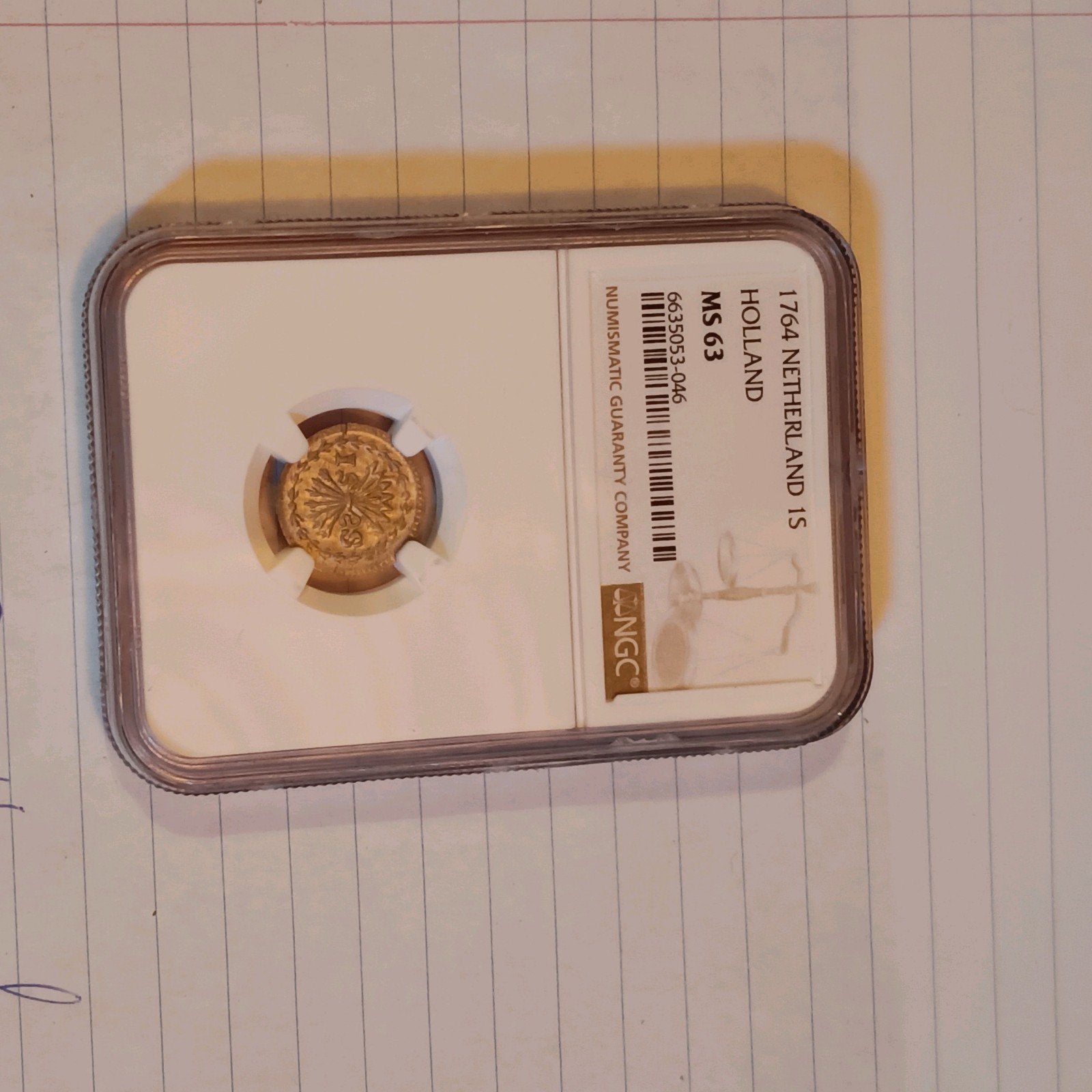 Hollandia Bezemstuiver 1764, NGC MS63, Ophalen of Verzenden