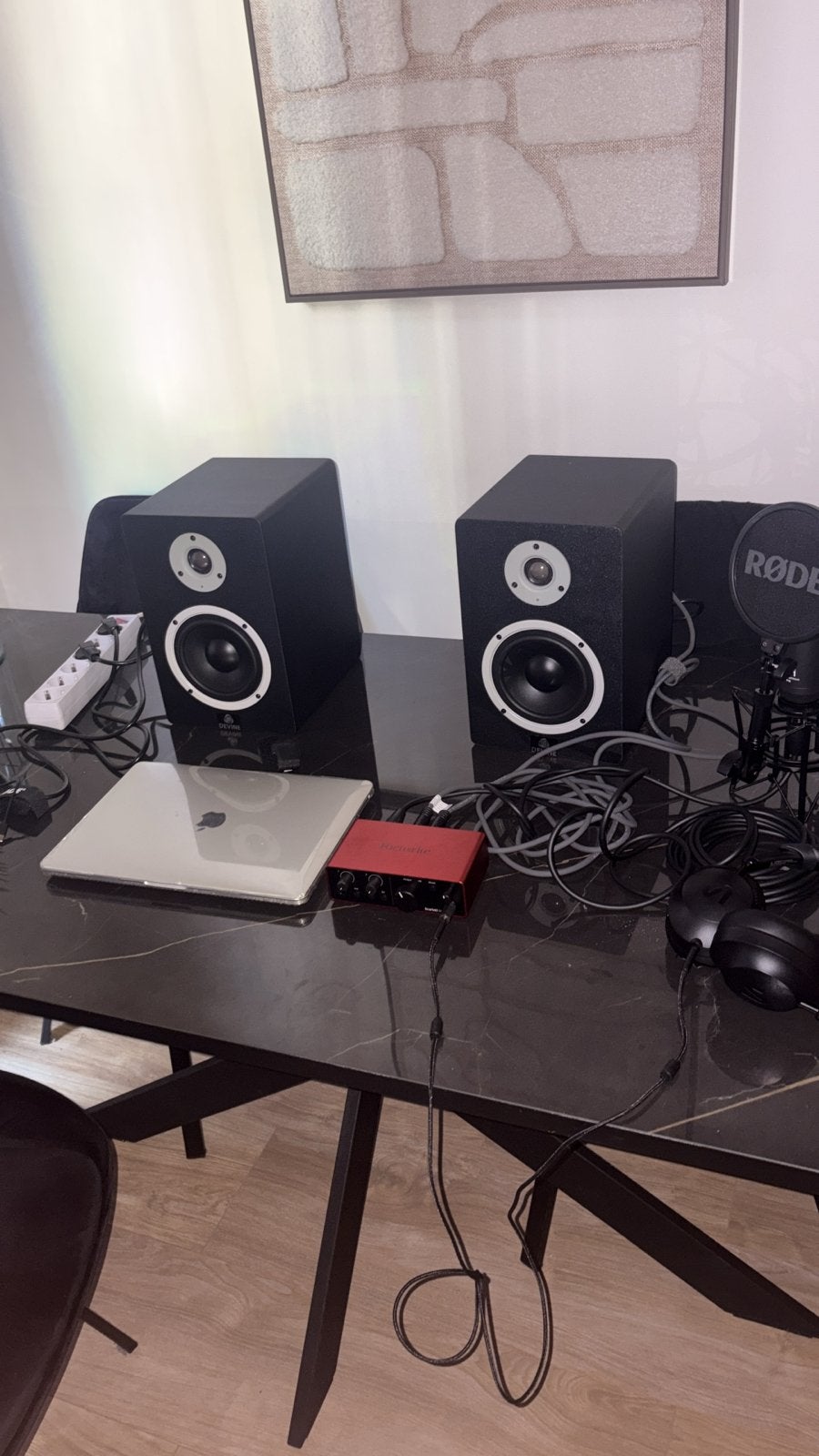 Complete Studio Set: Microfoon, Interface, Speakers (excl. M, Ophalen of Verzenden, Zo goed als nieuw