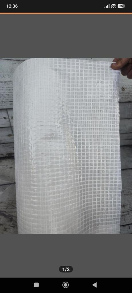 Witte versterkte folie 3.2m x 20m maal 2, Tuin en Terras, Ophalen, Nieuw