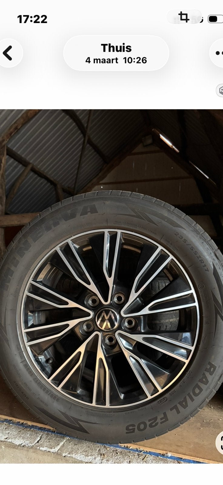 VW Multivan T7 Velgen met Zomerbanden - Zeer Goede Staat, Gebruikt, Banden en Velgen, 17 inch, Ophalen of Verzenden