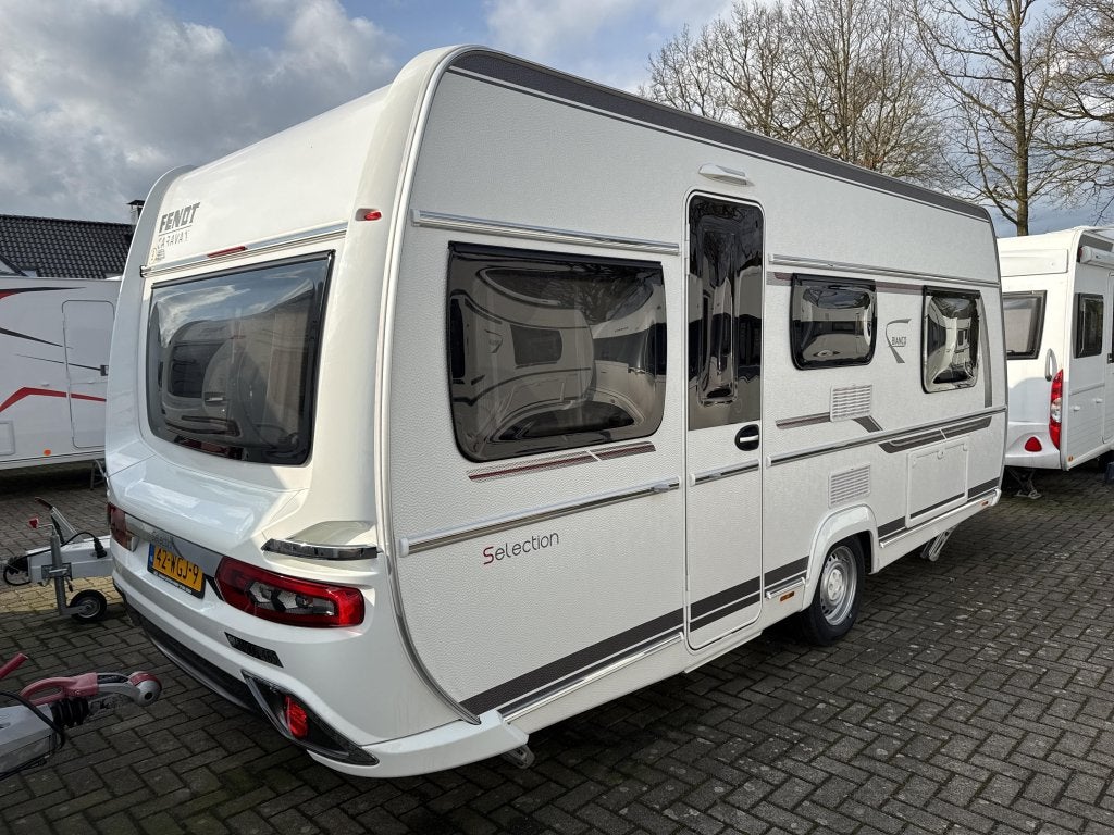 Fendt Bianco Selection 465 TG Vloerverwarming/Voortent, Caravans en Kamperen, Caravans, Schokbreker, Standaardzit, Bedrijf, Fendt