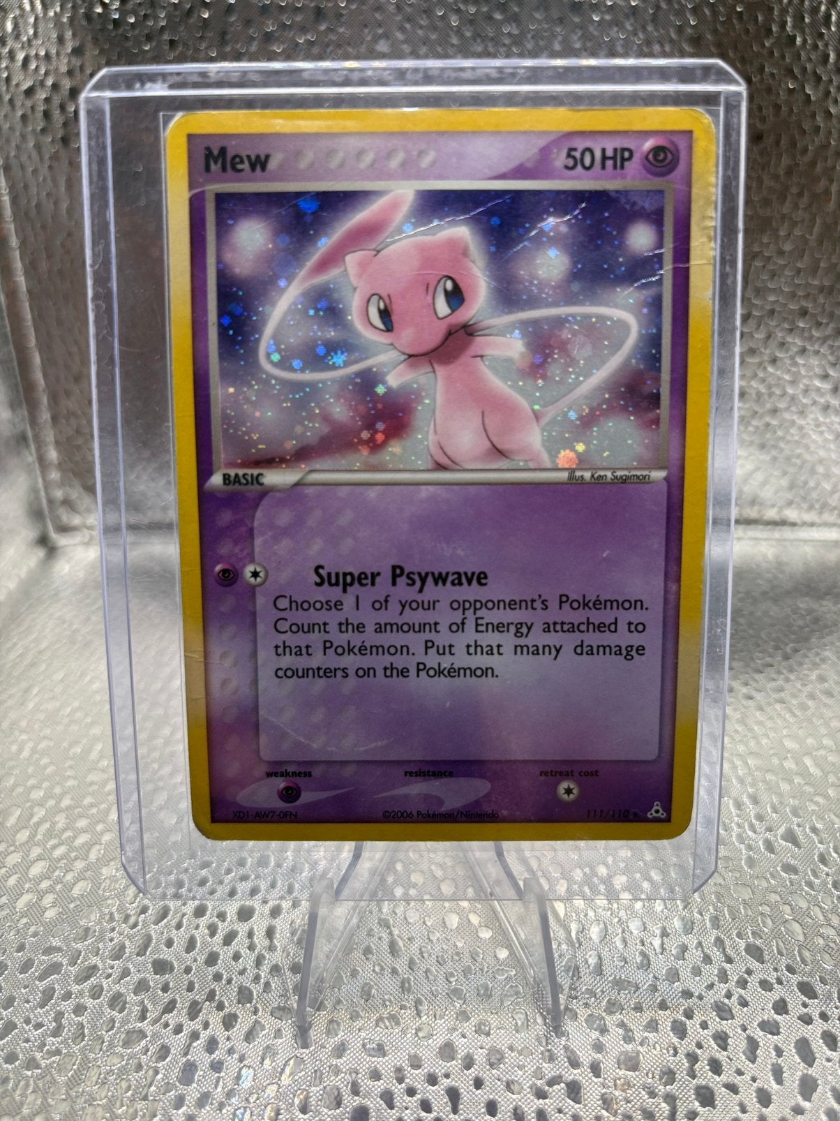 Mew (HP 111) EX Holon Phantoms - Singles, Ophalen of Verzenden, Gebruikt, Losse kaart