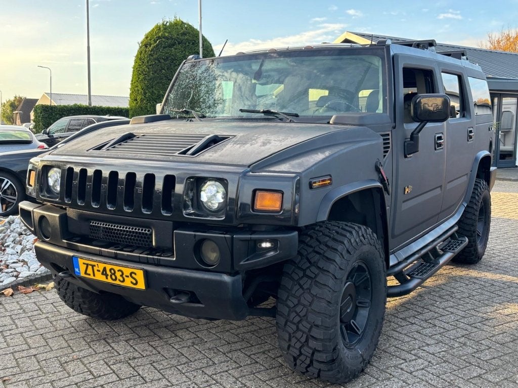 Hummer H2 6.0 V8 2003 Youngtimer Schuifdak Benzine, Automaat, Gebruikt, 8 cilinders, 330 pk
