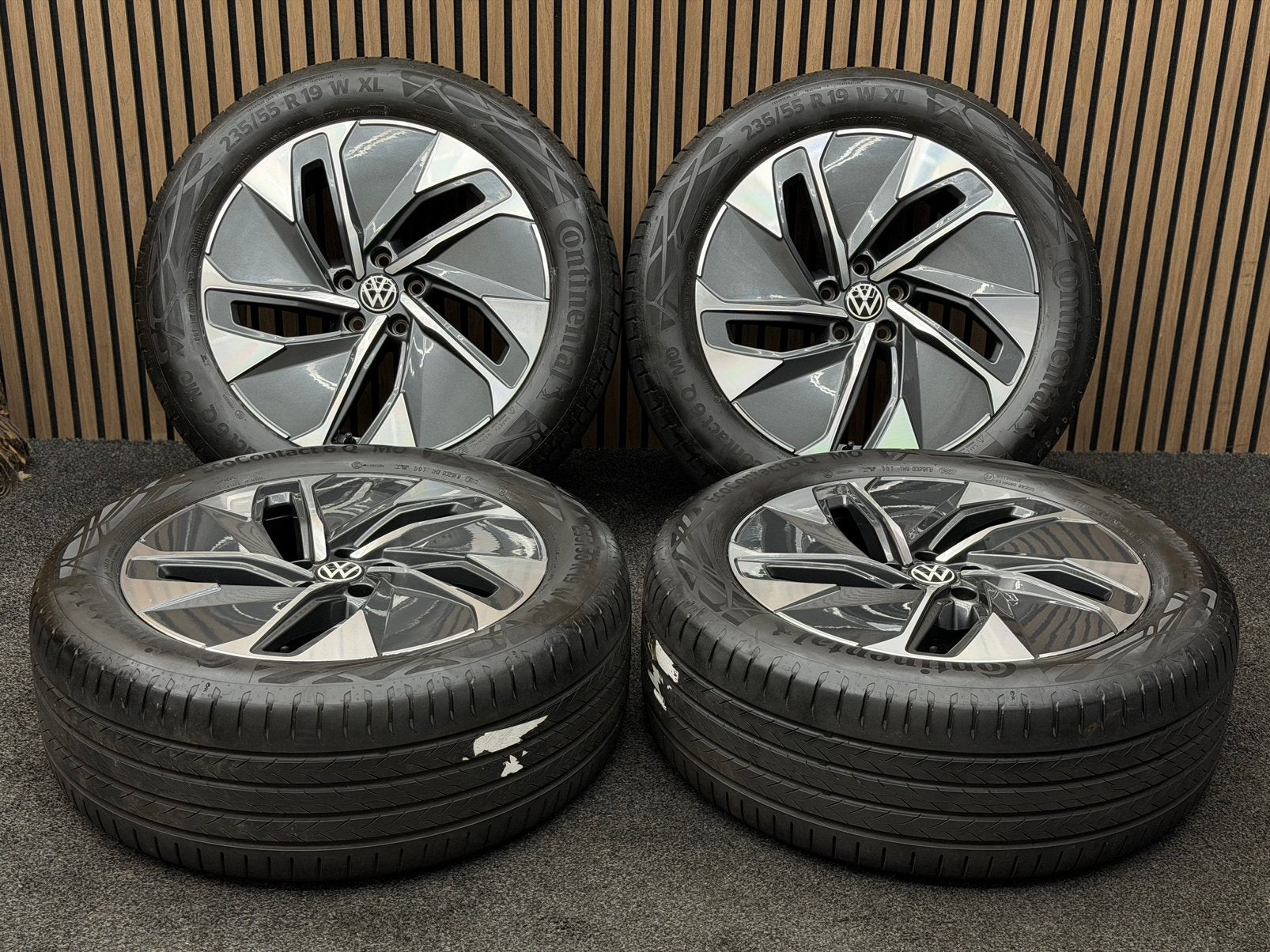 Originele 19 inch VW ID.4 ID.5 Hamar 5x112 Continental ZOMER, ., Banden en Velgen, 235 mm, .