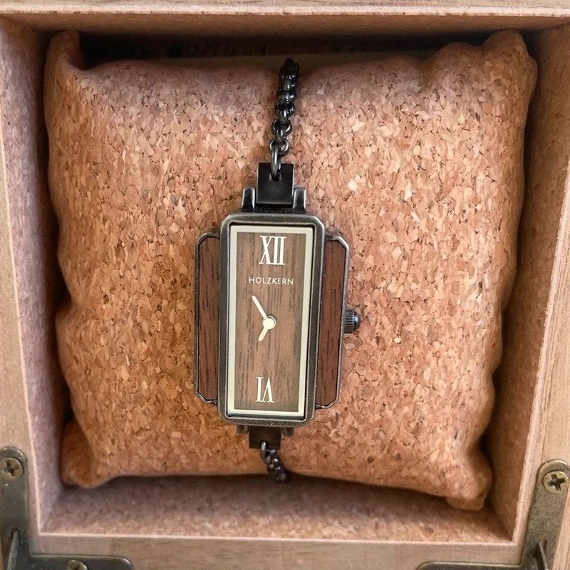 Schitterend dameshorloge Holzkern “Kestrel”, Sieraden, Tassen en Uiterlijk, Horloges | Dames, Overige merken, Staal, Staal, Polshorloge