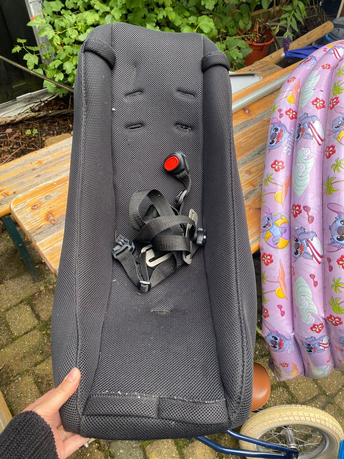 Melia Babyschaal voor in bakfiets, Ophalen, 15 t/m 36 kg, Overige merken, Autogordel