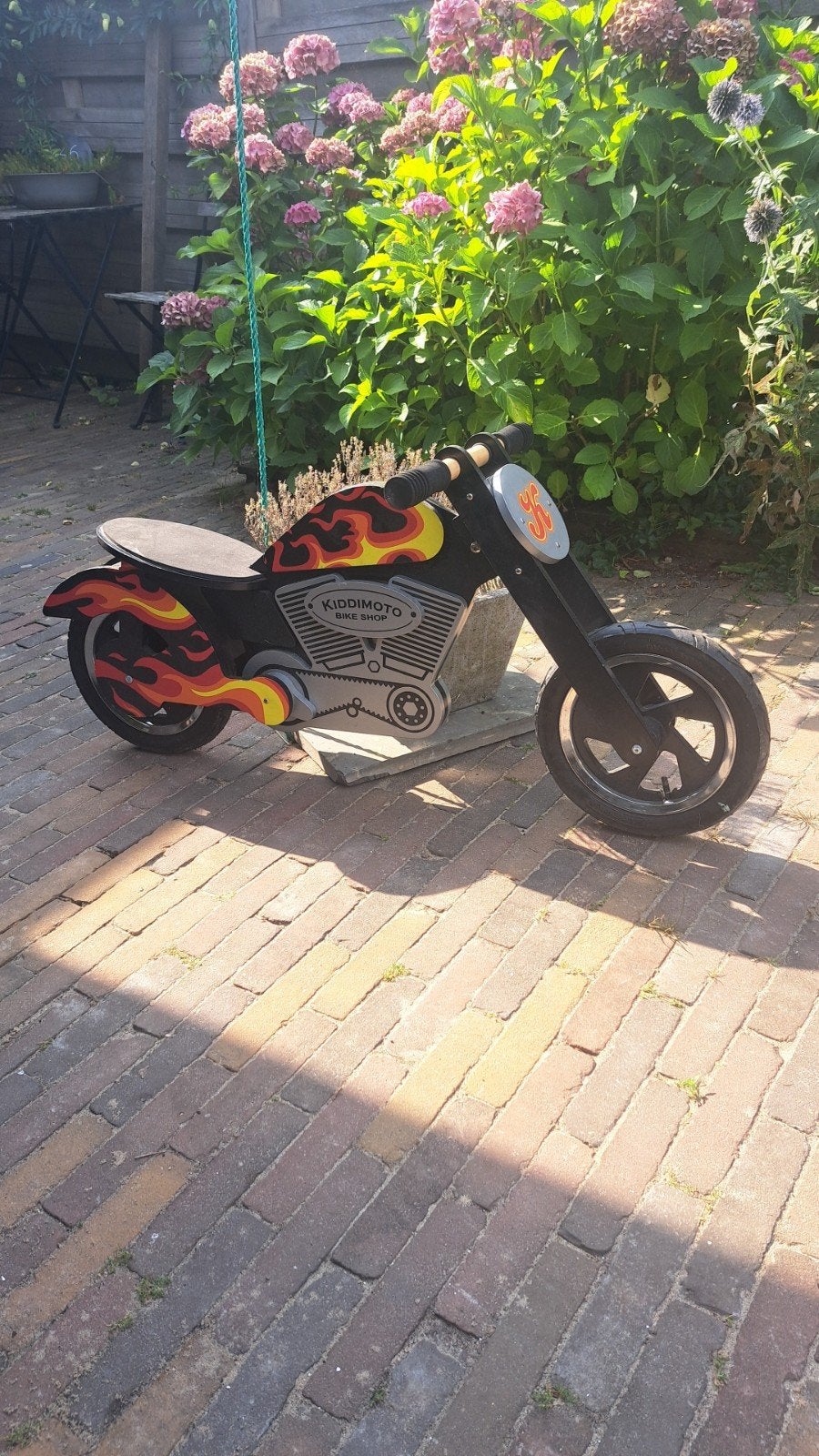 Houten loopfiets motor - Zo goed als nieuw, Ophalen