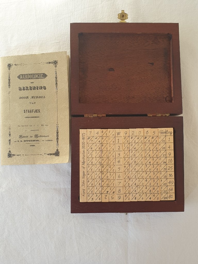 Rabdologie, berekening door middel van staafjes., Ophalen of Verzenden