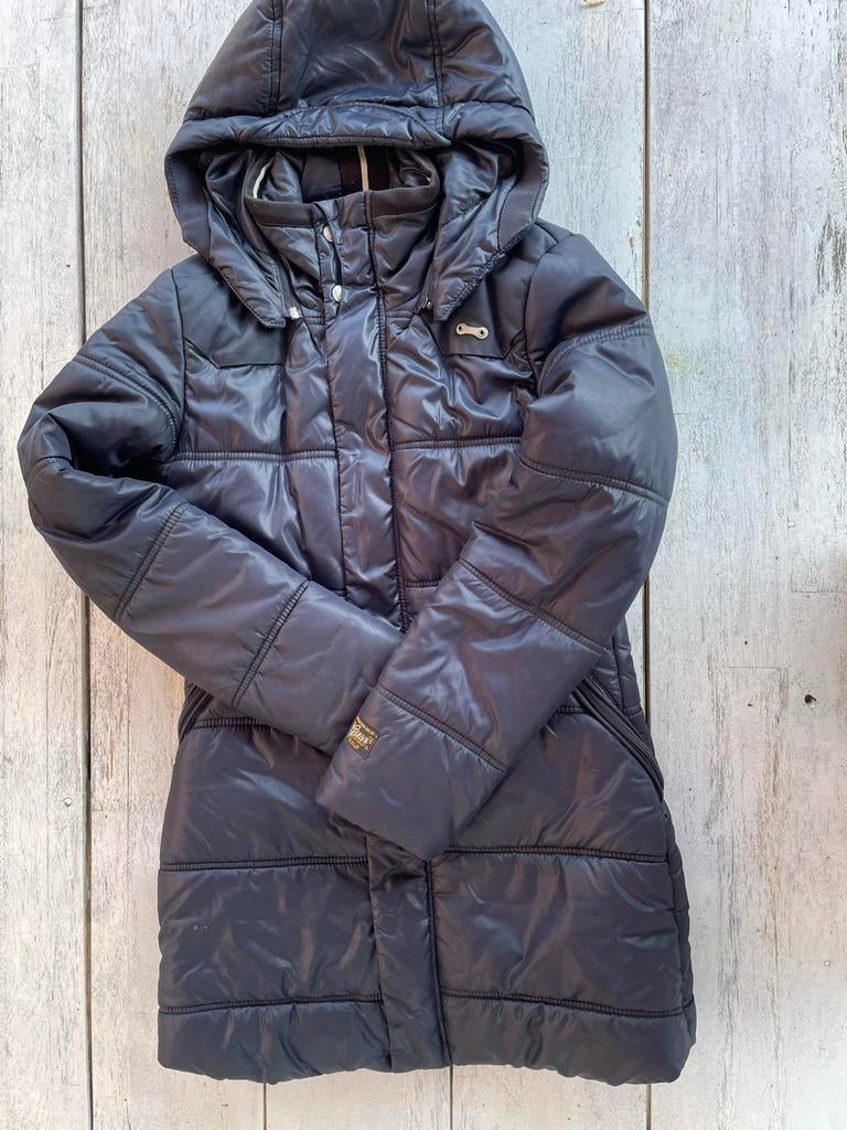 G-Star Raw Dames Winterjas puffer, Kleding | Dames, Jassen | Winter, Ophalen of Verzenden, Gedragen, Maat 36 (S), Blauw