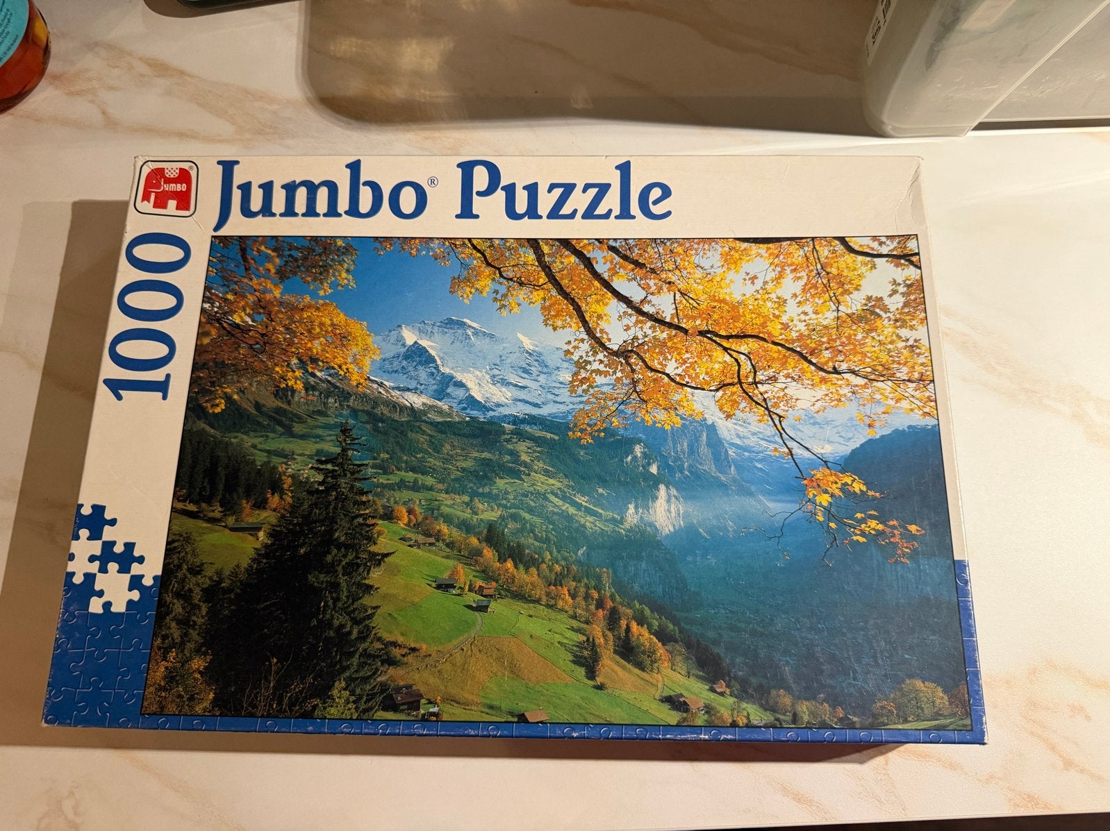 Jumbo Legpuzzel 1000 stukjes - Prachtig berglandschap, Ophalen, 500 t/m 1500 stukjes, Gebruikt, Legpuzzel