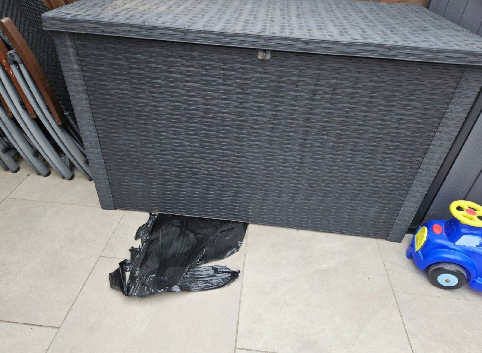 Keter 870 liter kussenbox - Waterdicht, Ophalen, Zo goed als nieuw, Kunststof