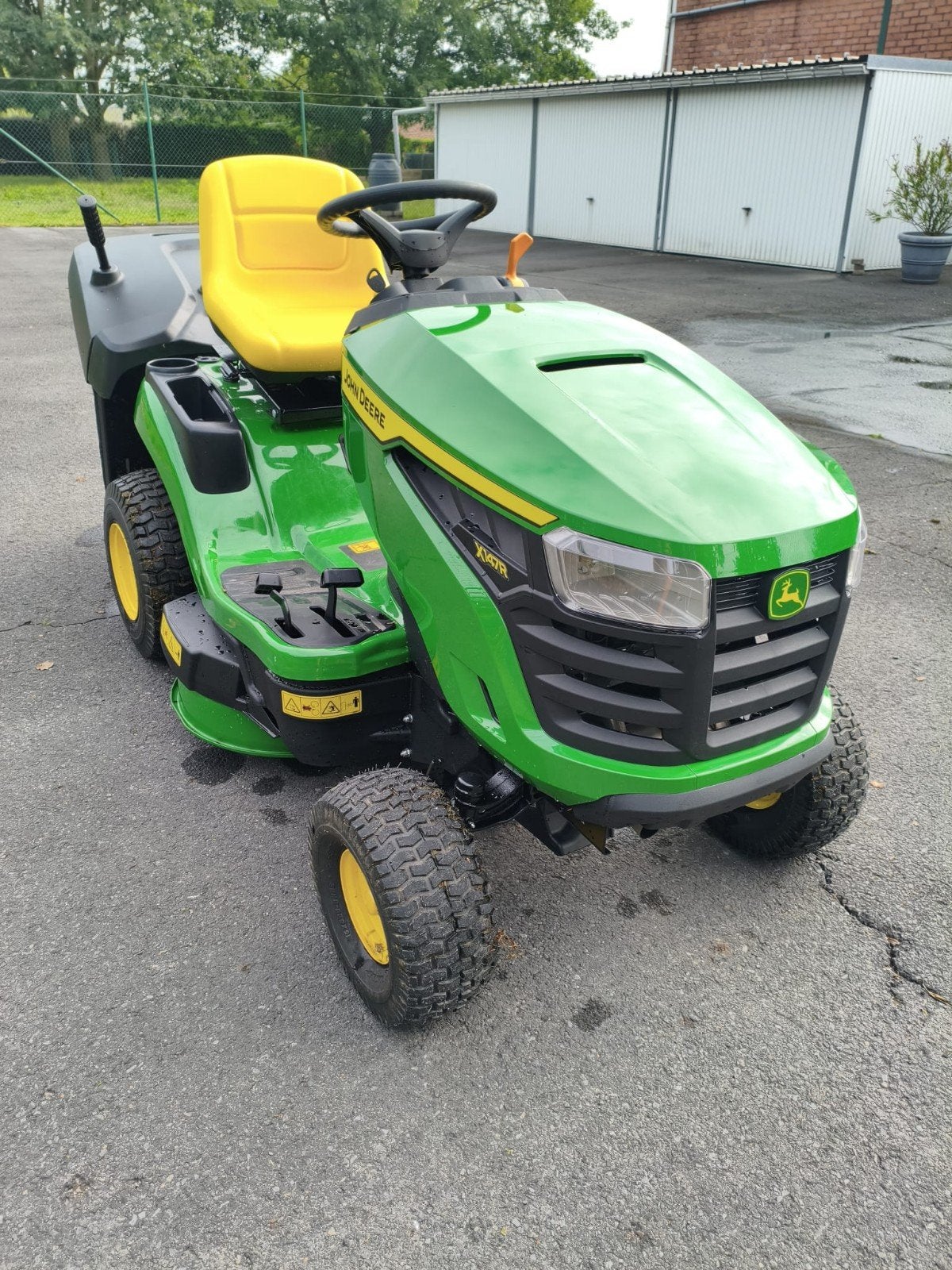 John Deere x147r zitmaaier zie omschrijving, Nieuw, 120 cm of meer, Versnellingen, Ophalen