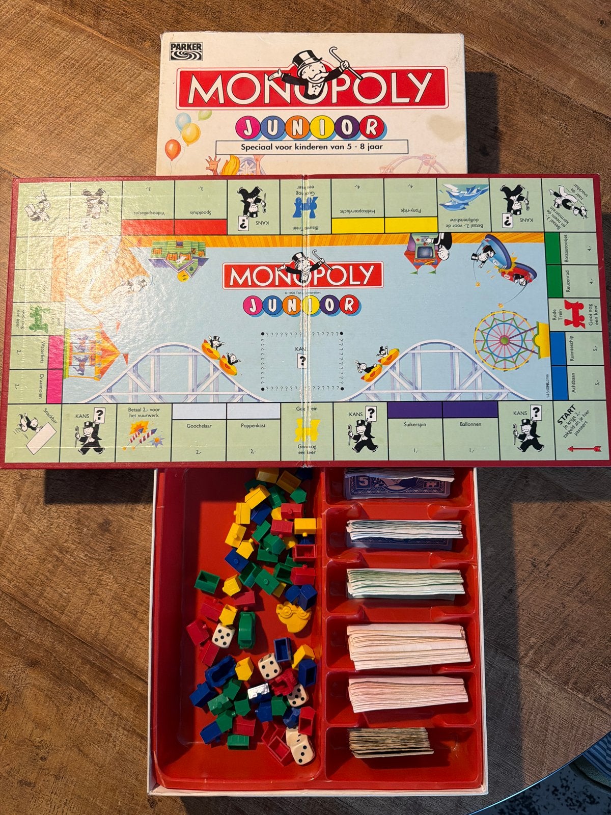 Monopoly Junior - Compleet Gezelschapsspel voor Kinderen, Drie of vier spelers, Ophalen, Gebruikt