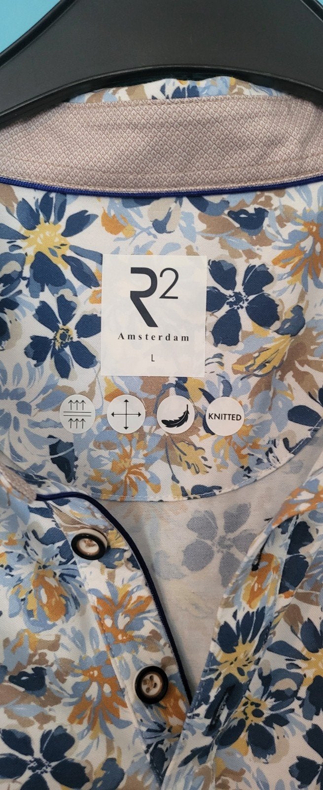 R2 Amsterdam Polo Heren, Verzenden, Nieuw, Maat 52/54 (L)