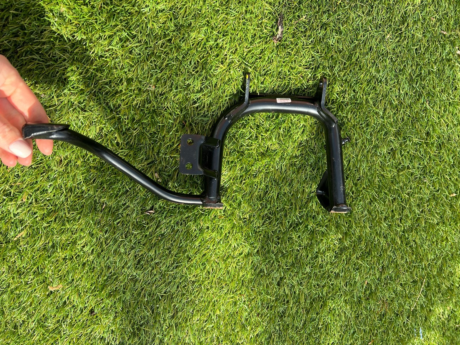 Vespa mat-zwarte kickstart, Ophalen