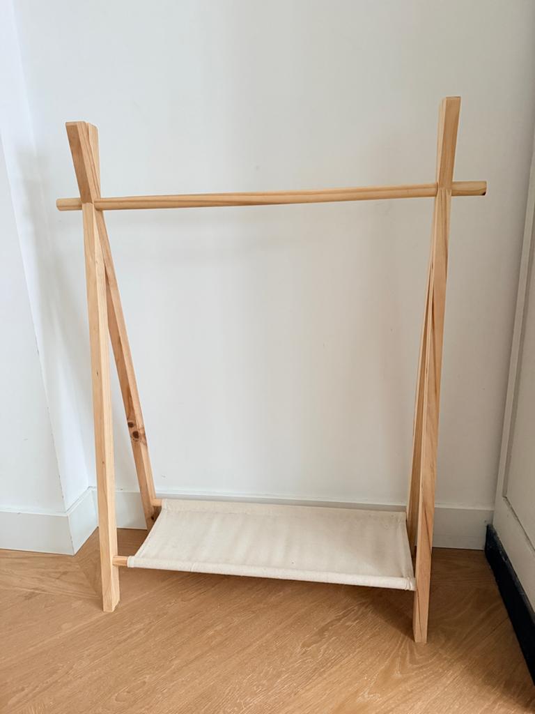Tipi kinder kledingrek, Ophalen, Gebruikt