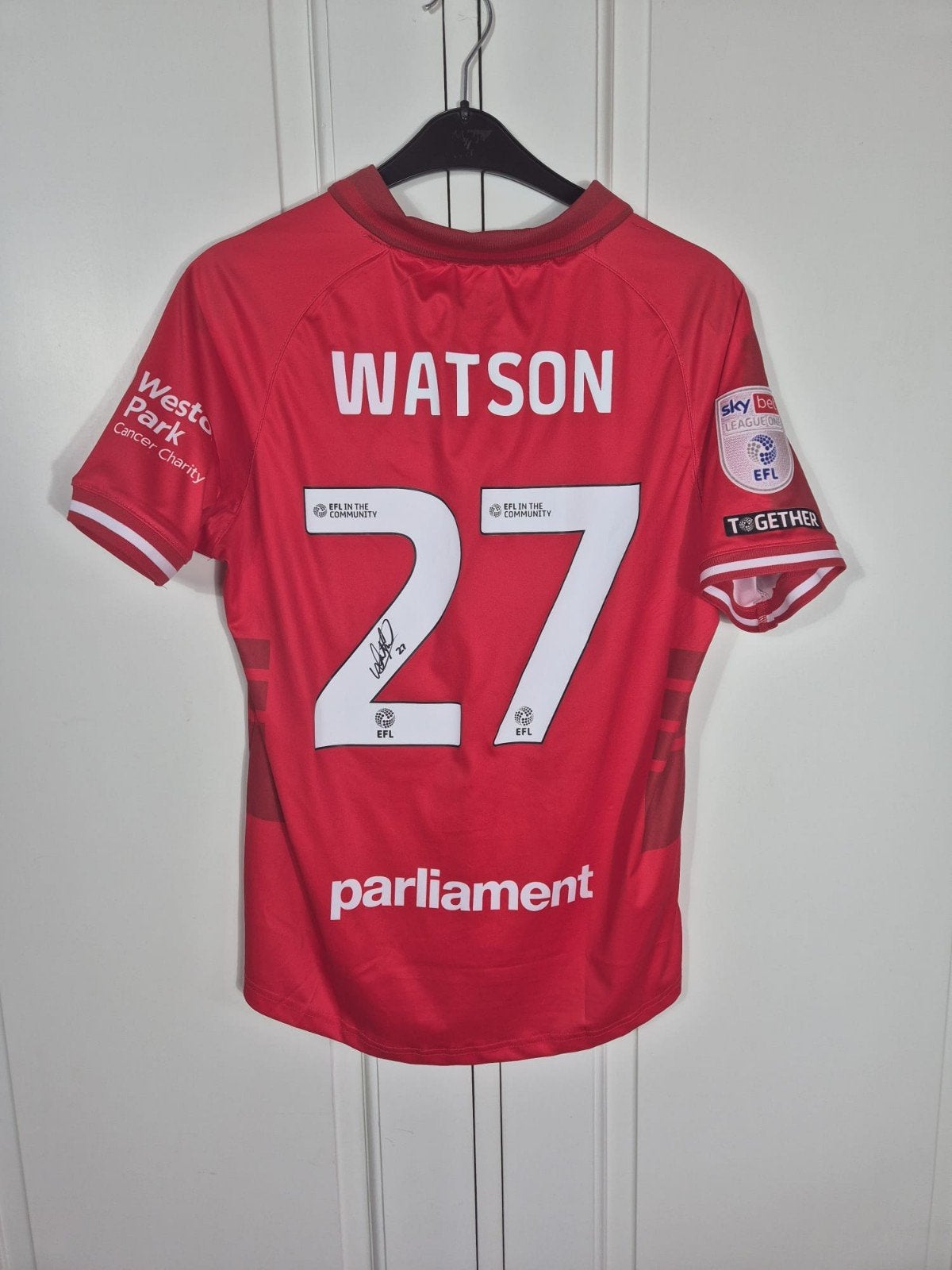 Matchworn en Gesigneerd Watson barnsley 25/26, Maat M, Ophalen of Verzenden, Nieuw, Shirt