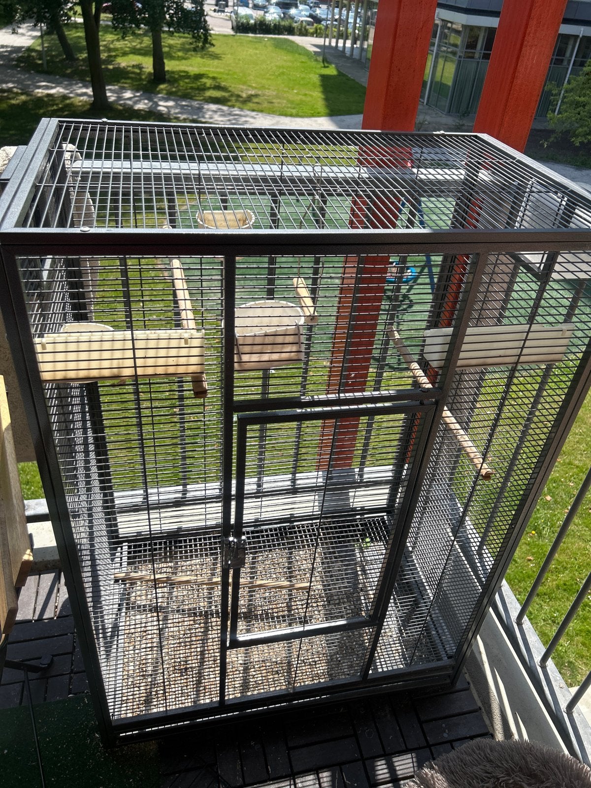 Vogelkooi, Ophalen, Gebruikt, Metaal, Vogelkooi