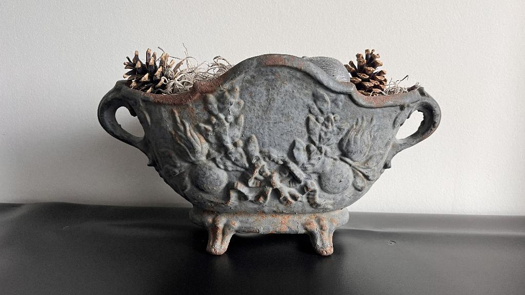Prachtig gietijzeren Jardiniére, Antiek en Kunst, Curiosa en Brocante, Ophalen