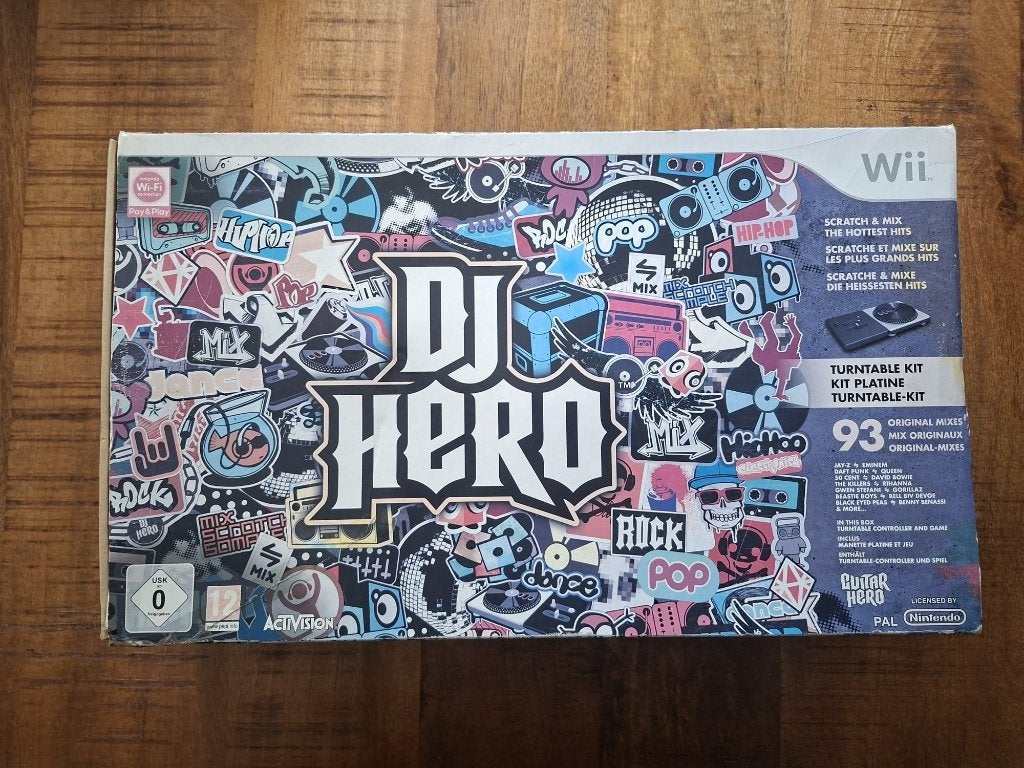 Nintendo Wii DJ Hero With Turntable Kit, Ophalen, Muziek, 1 speler, Zo goed als nieuw