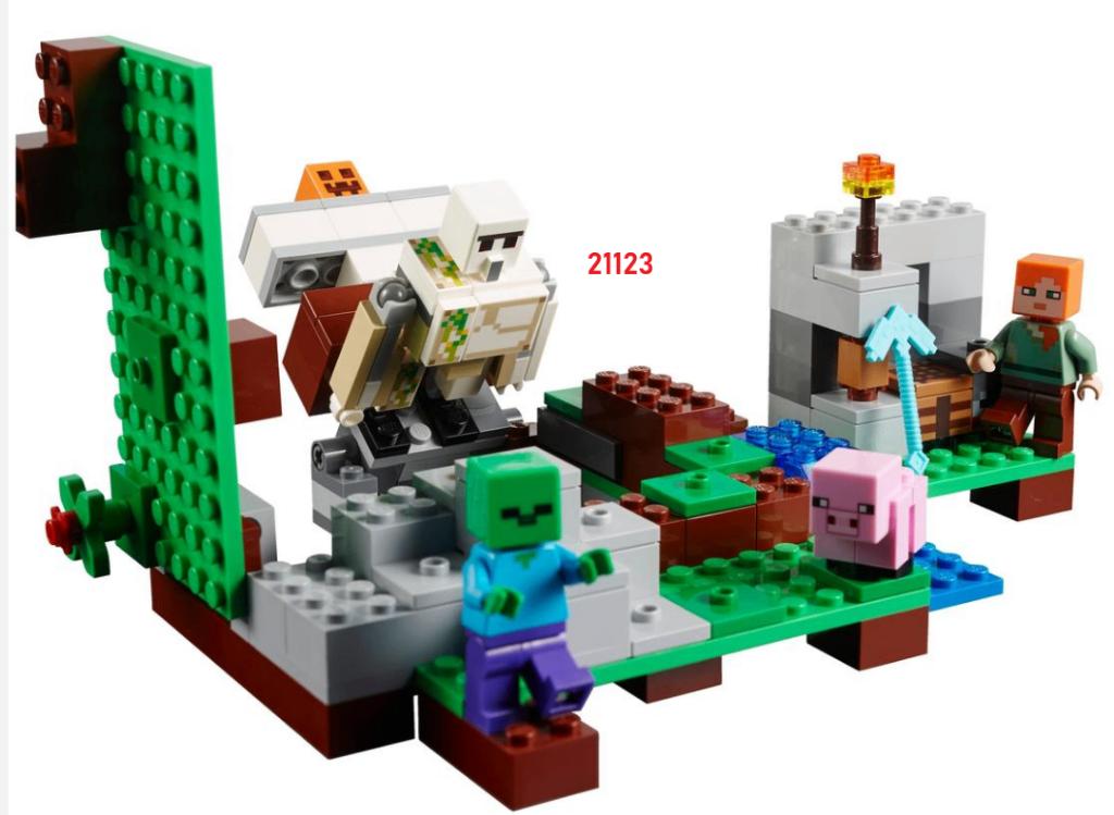 21123 The Iron Golem uit 2016 Minecraft, Minecraft, Lego, Ophalen of Verzenden, Zo goed als nieuw