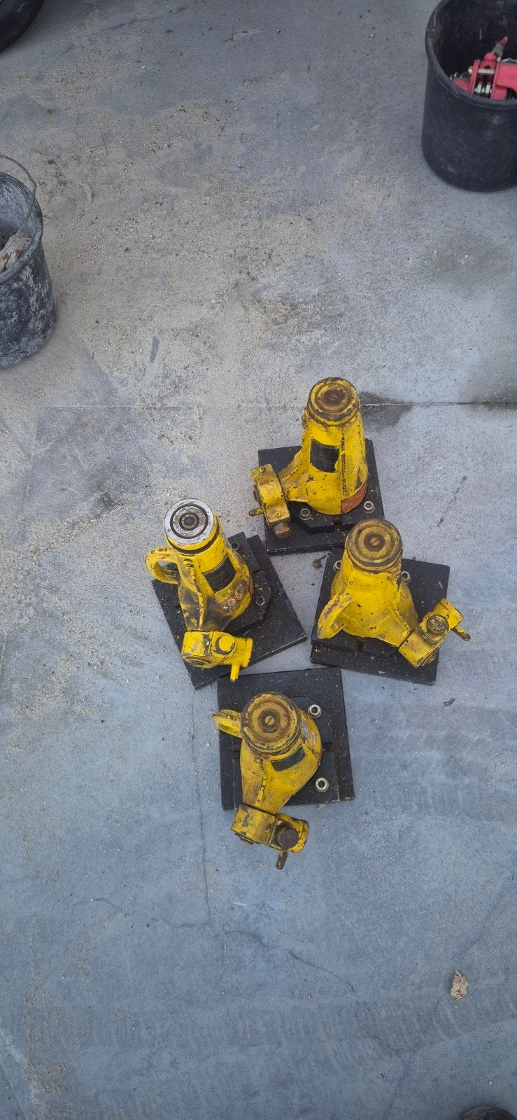 Holmatro Mechanische Krik 10 Ton - Set van 4, Ophalen of Verzenden, Gebruikt, Mechanisch, Potkrik
