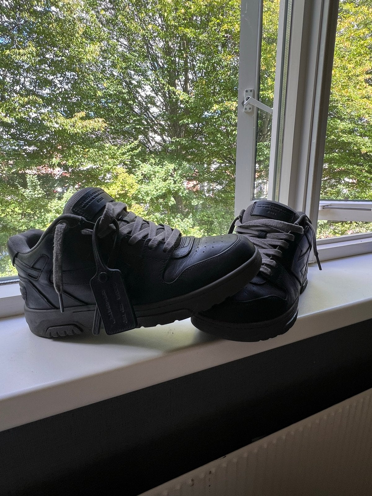 Off-White Out of Office Sneakers Zwart Maat 44, Ophalen of Verzenden, Zo goed als nieuw, Zwart, Sneakers of Gympen