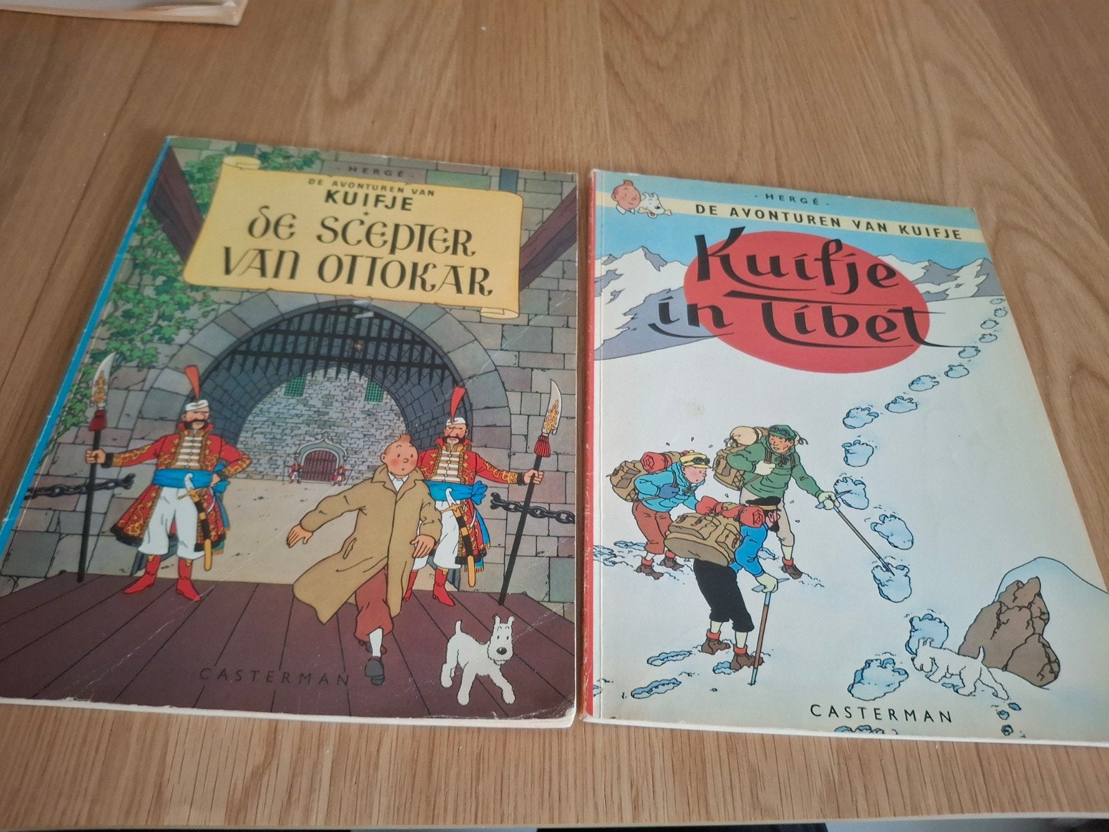 Kuifje De Scepter van Ottokar (1947)Kuifje in Tibet (1960, Boeken, Ophalen of Verzenden